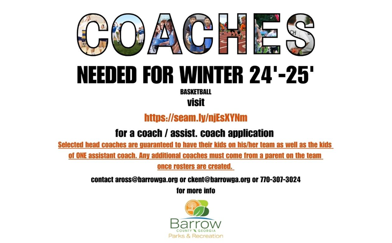 Coaches Needed